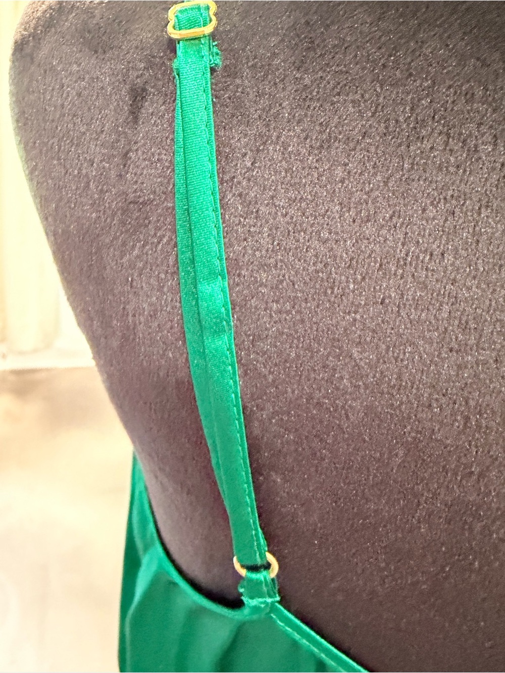 Trina Turk Emerald Green Ruffle-Cami Top Size Small - Picture 7 of 13